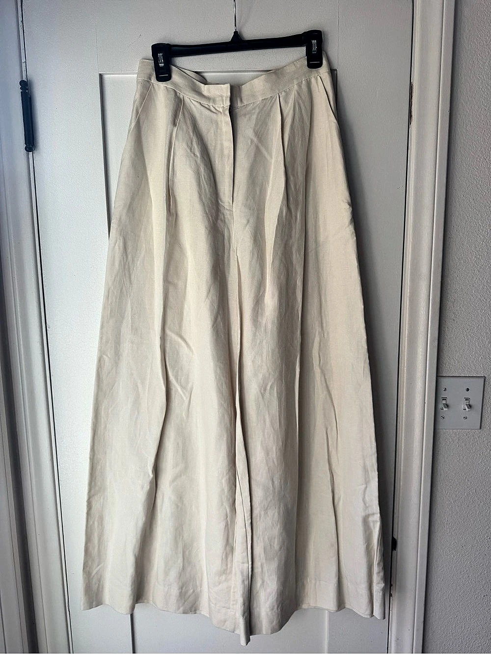 Heidi Merrick Hemingway Pant Wide Leg Cream Size 8